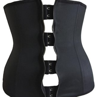 Waist trainer belt with zipper