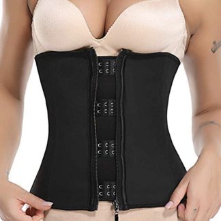 Waist trainer belt with zipper