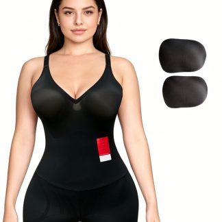 Removable hip butt pads shapewear seamless bodysuits for women