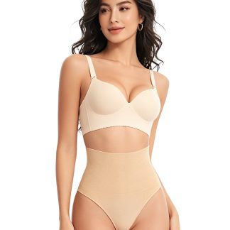 High Waist Body Shaper Thong Waist Cincher Slim Fit Tummy Control Underwear For Women